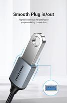 usb female to usb c - Vention USB 3.0 C Male to A Female OTG Cable 0.15M Gray (Pilka) CCXHB - 6 nuotrauka