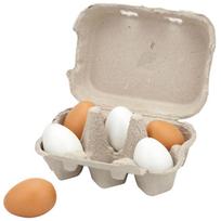 kiausiniu deklai - Žaisliniai virtuvės reikmenys VIGA Wooden Eggs 59228 - 3 nuotrauka