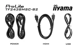 m2 usb - Iiyama TF2438MSC-B2 23.8", IPS, 16:9 - 4 nuotrauka