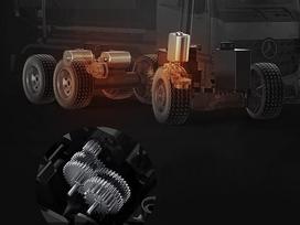 rc06 - Double E Mercedes Arocs METAL savivartis su puspriekabe 1:20 RC0667 - 5 nuotrauka