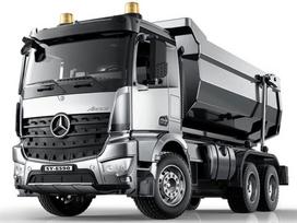 rc06 - Double E Mercedes Arocs METAL savivartis su puspriekabe 1:20 RC0667 - 9 nuotrauka
