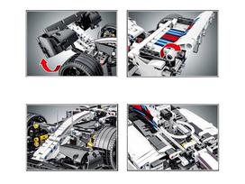 f1 bolidas - Jokomisiada Techniniai blokai 1152 dalių Bolid F1.FW41 lenktyninis automobilis ZA5309 - 8 nuotrauka