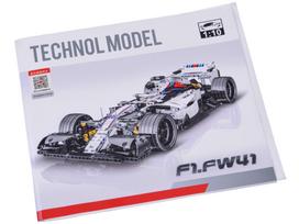 f1 bolidas - Jokomisiada Techniniai blokai 1152 dalių Bolid F1.FW41 lenktyninis automobilis ZA5309 - 9 nuotrauka