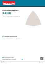 trikampis slifavimo padas - Poliravimo diskas Makita Hard, 9.3 cm x 9.3 cm - 2 nuotrauka