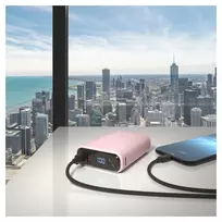 power bank 10000 mah - RealPower PB-10000C PD+ 10000mAh, rožinė - 2 nuotrauka