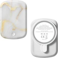 5000 mah powerbank - LAUT POWER CHARGE White Marble Powerbank with MagSafe - 2 nuotrauka