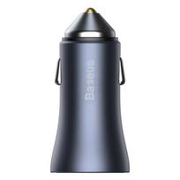 100 w ikroviklis - Automobilinis įkroviklis Baseus, 2 x USB/USB-C, 100 cm, pilka, 40 W - 2 nuotrauka