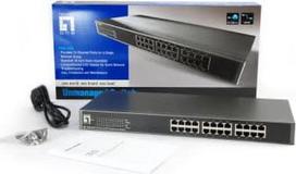 tinklo sakotuvas 10 - LevelOne 24-Port Fast Ethernet Switch FSW-2450 - 4 nuotrauka