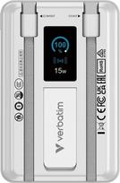 power bank 10000 mah - Verbatim Charge'n'Go 2C & Display Power Bank 10000mAh, sidabras (silver), 32273 - 6 nuotrauka