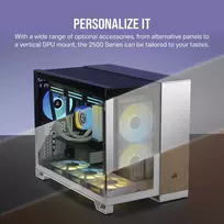 micro korpusas - Kompiuterio korpusas Corsair iCUE LINK 2500X RGB, balta - 5 nuotrauka