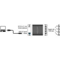 usb lan adapteris - Delock Adapter USB 3.0 To 4xGigabit LAN 62966 - 3 nuotrauka