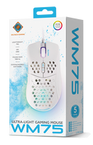 gaming pele - Deltaco Gaming WM75 Lengva žaidimų pelė Balta (White) - 2 nuotrauka
