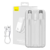 Baseus Comet PPMD020002, 10000mAh, 22.5W, baltas (white)
