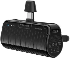 Veger PlugOn W0558, 5000mAh, 20W, juodas (black)