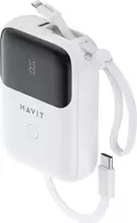 10000mah power bank - Havit PB5215, 10000mAh, baltas - 1 nuotrauka