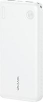10000 power bank - USAMS PB83, 10000mAh, 2xUSB-A, 1xUSB-C, baltas (white) - 1 nuotrauka