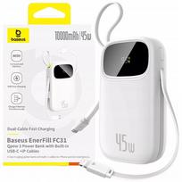 Baseus EnerFill FC31 Qpow 3, 10000mAh, 45W, baltas (white)