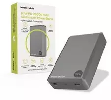 Mobile Origin PB14, 20000mAh, 30W, MagSafe, pilkas (grey)