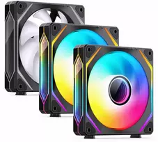 120mm argb pack - Jonsbo ZL-120B PWM ARGB 120mm Black (juodas), 3 vnt. - 1 nuotrauka