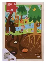 Apli Kids Miškas medinė dėlionė, 28 det.