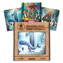 Fantasy Puzzles Lavinamoji Dėlionė Iš Medžio (Skaičių kolekcija nr. 1) (EN)