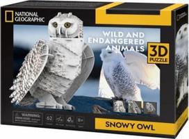cubicfun 3d puzzle - CubicFun 3D Snowy Owl, 32 det. - 1 nuotrauka