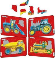 Larsen Cool Larsen Puzzle Heavy Vehicles Mini, 10 det.