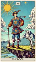 Fantasy Puzzles Tarot: The Fool, medinė dėlionė, 250 det.