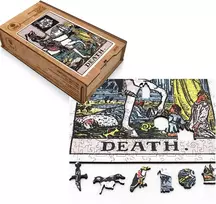 Fantasy Puzzles Taro Mirtis (Rider–Waite) medinė dėlionė, 250 det.