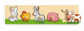 Djeco Medinė dėlionė Ferma DJ01116