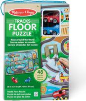 Melissa & Doug Grindų dėlionių ir žaidimų rinkinys Lenktynių trasa 806125
