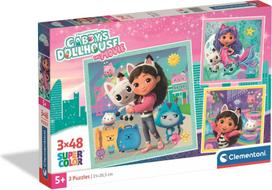 Clementoni Gabby's Dollhouse 25002, 3 x 48 det.