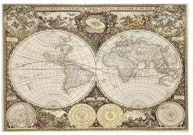 medinis pasaulio zemelapis - Wooden City Antique World Map XL, 600 det. - 1 nuotrauka