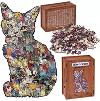 CAT 2 in 1 Piggy bank with cross – VINTAGE A3 ZA6553, 195 det.