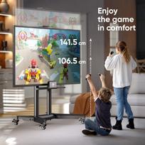 75 tv - TV SET ACC MOBILE STAND/32-75"/BLACK TS1571-B ONKRON - 8 nuotrauka
