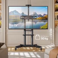 75 tv - TV SET ACC MOBILE STAND/32-75"/BLACK TS1571-B ONKRON - 10 nuotrauka