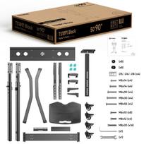 tv 100 - TV SET ACC MOBILE STAND/50-90"/BLACK TS1891-B ONKRON - 9 nuotrauka