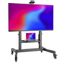 tv 100 - ONKRON Mobile TV Stand Rolling TV Cart for 50 to 100-Inch Screens up to 120 kg, black | TS1991-B - 7 nuotrauka