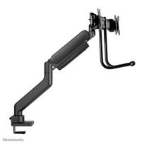 2 monitoriu laikiklis - NEOMOUNTS BY NEWSTAR DS75-450BL2 FULL MOTION MONITOR DESK MOUNT FOR 17-32" SCREENS - BLACK - 17 nuotrauka