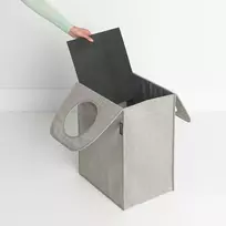 skalbiniu deze - Brabantia Skalbinių krepšys Brabantia pilkos spalvos 55 l - 7 nuotrauka