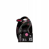 pavadelis flexi m - Flexi New Classic XS automatinis virvinis pavadėlis 3 m juodas - 3 nuotrauka