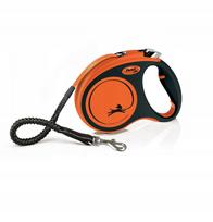 flexi m tape 5 m - FLEXI Xtreme M 5 m oranžinis (Orange) automatinis pavadėlis - 3 nuotrauka
