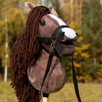 hobby horse zirgai - Žirgas ant lazdos Hobby Horse Skippi, rudas - 3 nuotrauka