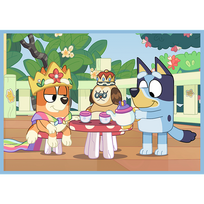 4 daliu delione - Trefl Puzzle 4in1 Bluey ir jo pasaulis 34637, 71 dal. - 4 nuotrauka