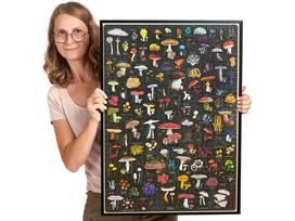 puzzle deliones 1000 - CzuCzu Puzzlove Mushrooms ZA5620, 1000 det. - 4 nuotrauka