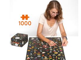 puzzle deliones 1000 - CzuCzu Puzzlove Mushrooms ZA5620, 1000 det. - 6 nuotrauka