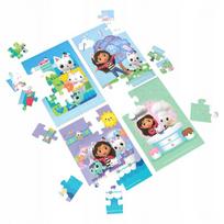 delione kates - Spinmaster Games Gabbys Dollhouse 6067990, 4 dėlionės - 3 nuotrauka