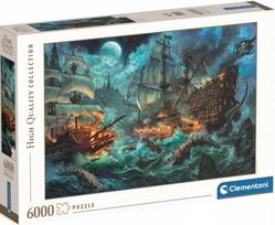 deliones puzzle 6000 - Clementoni Pirates Battle, 6000 d. - 3 nuotrauka
