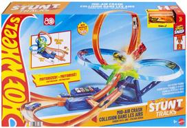 hot wheels trasos - Hot Wheels Kaskadinė trasa – Avarija ore (JFD12) - 2 nuotrauka