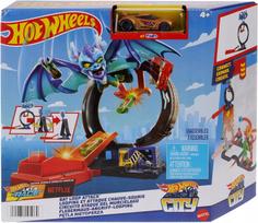 hot wheels trasos - Mattel Hot Wheels City Bat Loop Rinkinys, HTN78 - 3 nuotrauka